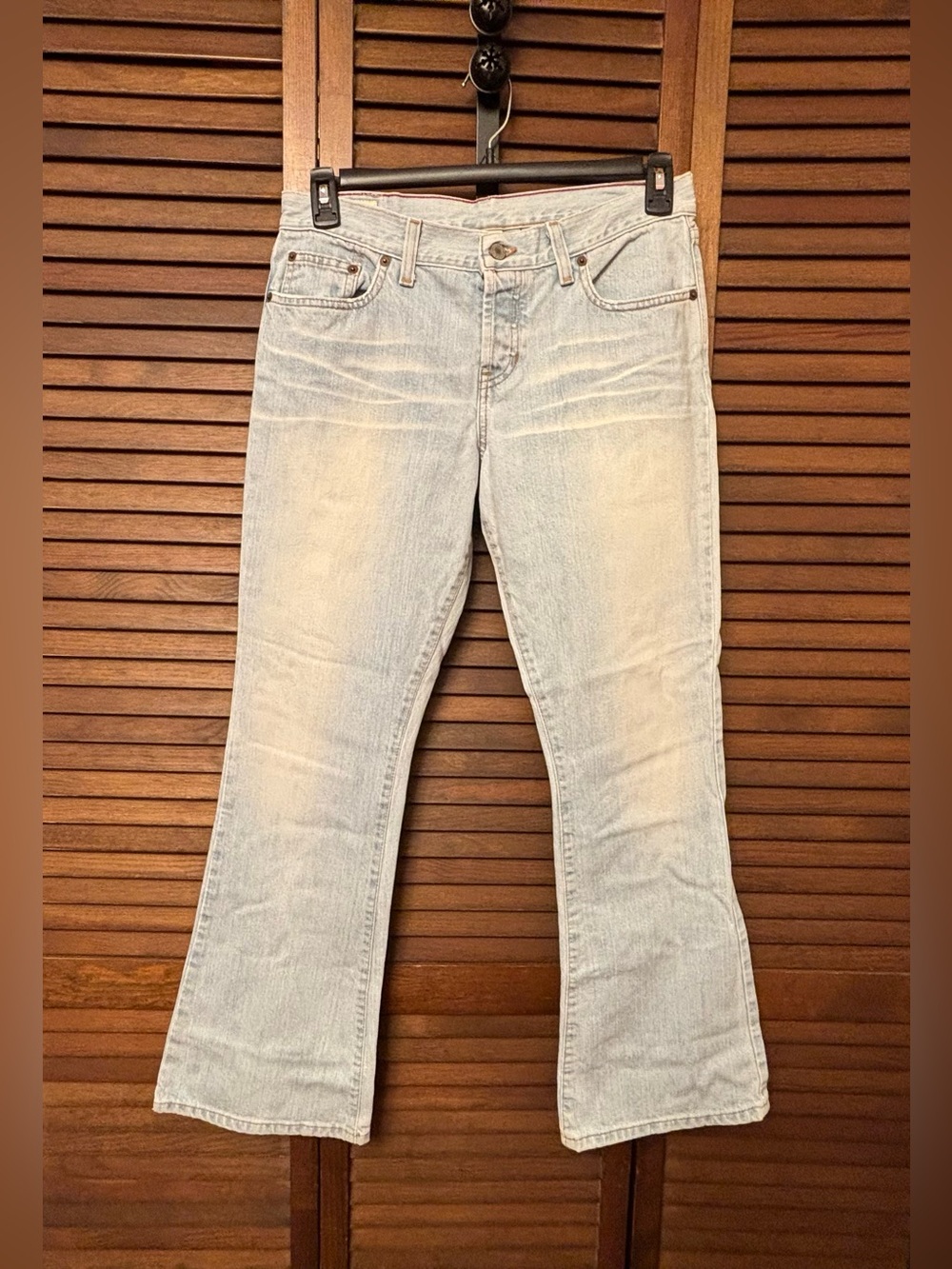 VINTAGE Y2K Abercrombie & Fitch Faded Light Blue Boot-Cut Flare Jeans